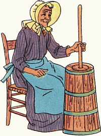 churning butter,arthursclipart.com